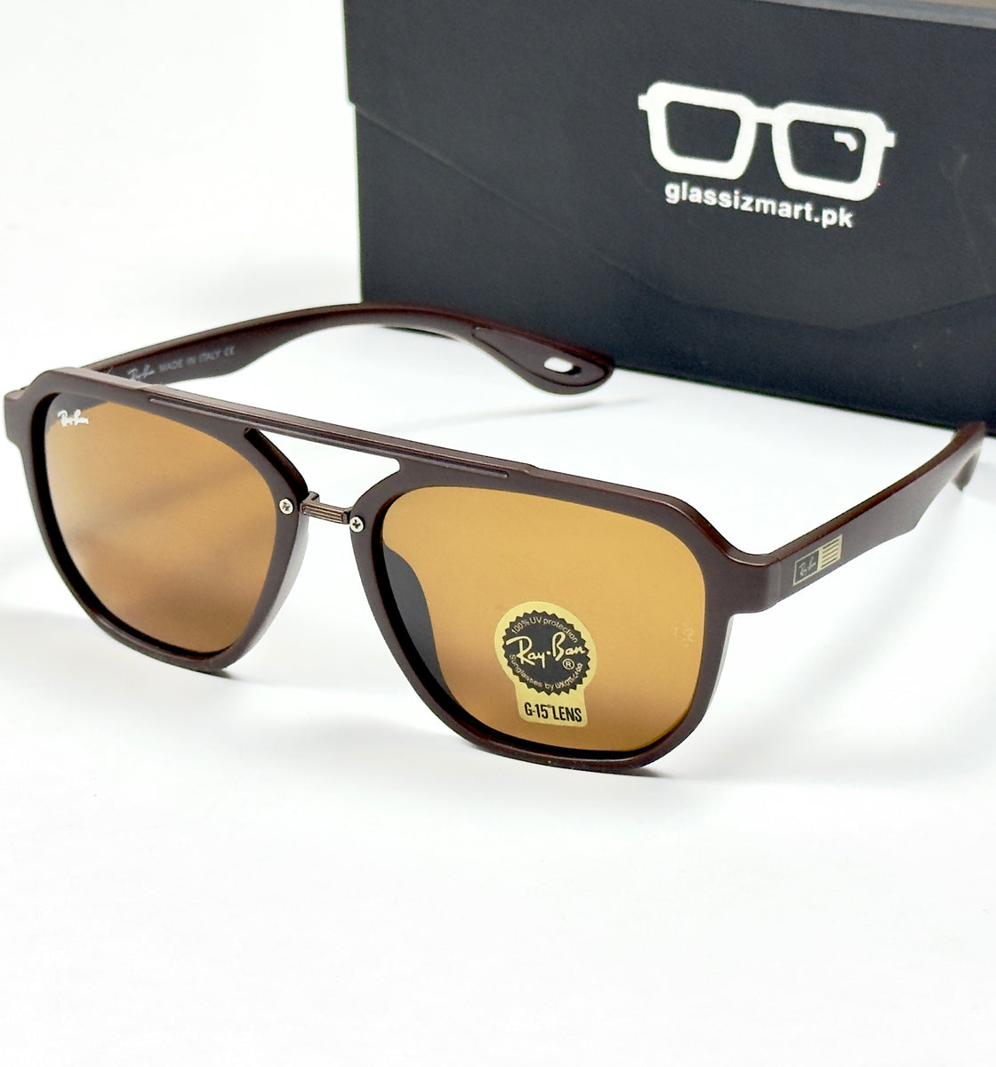 RayBan – 4602 – 54 – Brown –  Acetate- Sunglasses – Unisex (Glass Lens)