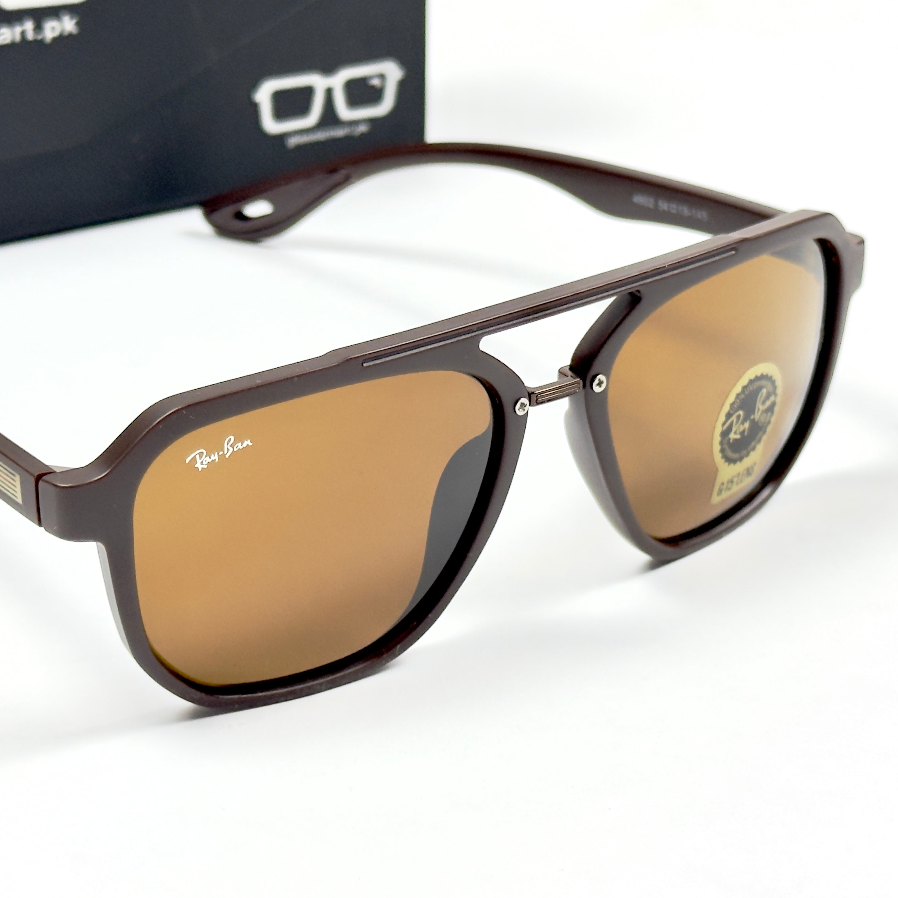 RayBan – 4602 – 54 – Brown –  Acetate- Sunglasses – Unisex (Glass Lens)