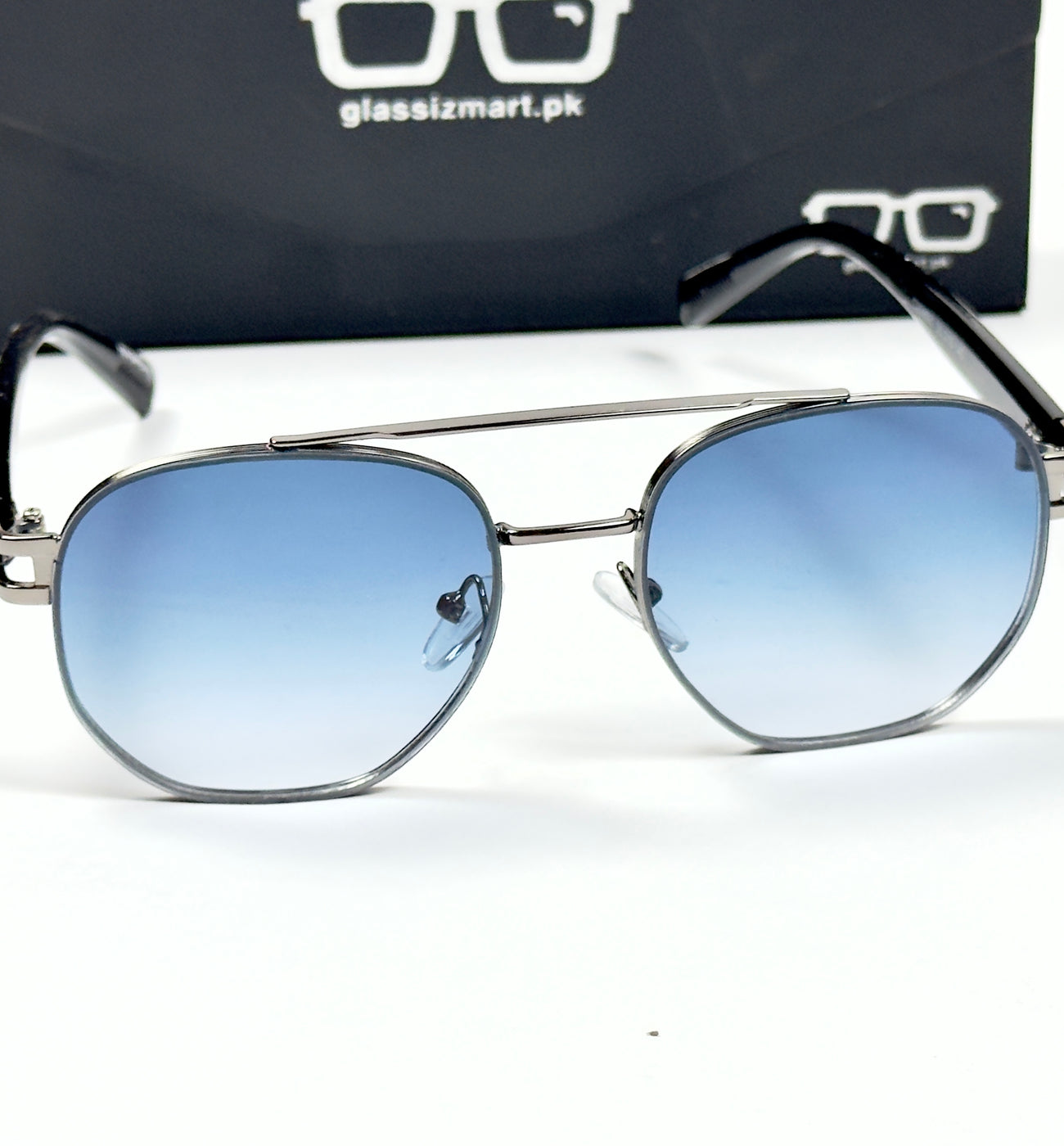 Louis Vuitton – 09091 – 55 – Silver Blue – Metal - Sunglasses – Unisex