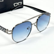 Louis Vuitton – 09091 – 55 – Silver Blue – Metal - Sunglasses – Unisex