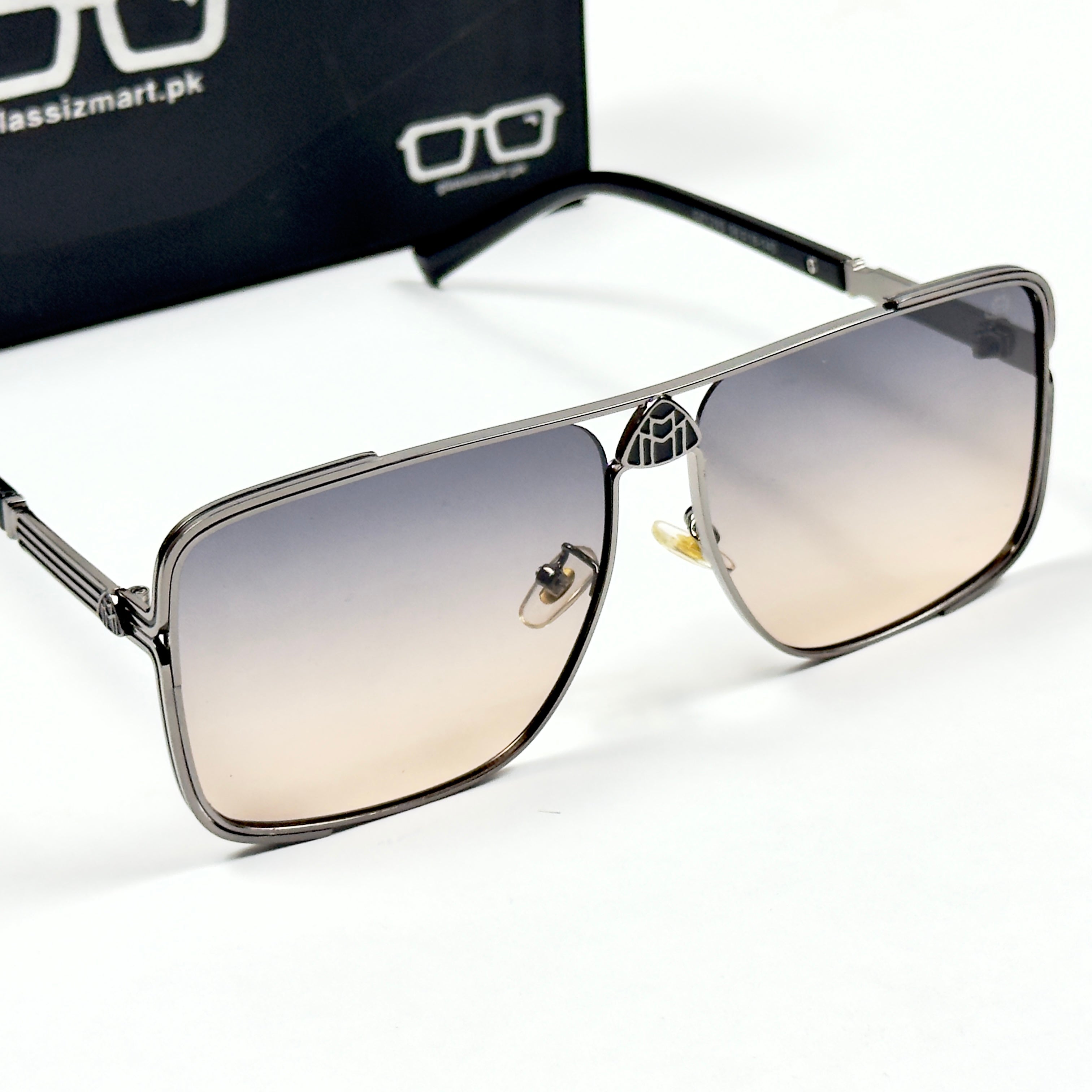 Maybach – 1295 – 56 – Grey Purple – Metal – Sunglasses – Unisex