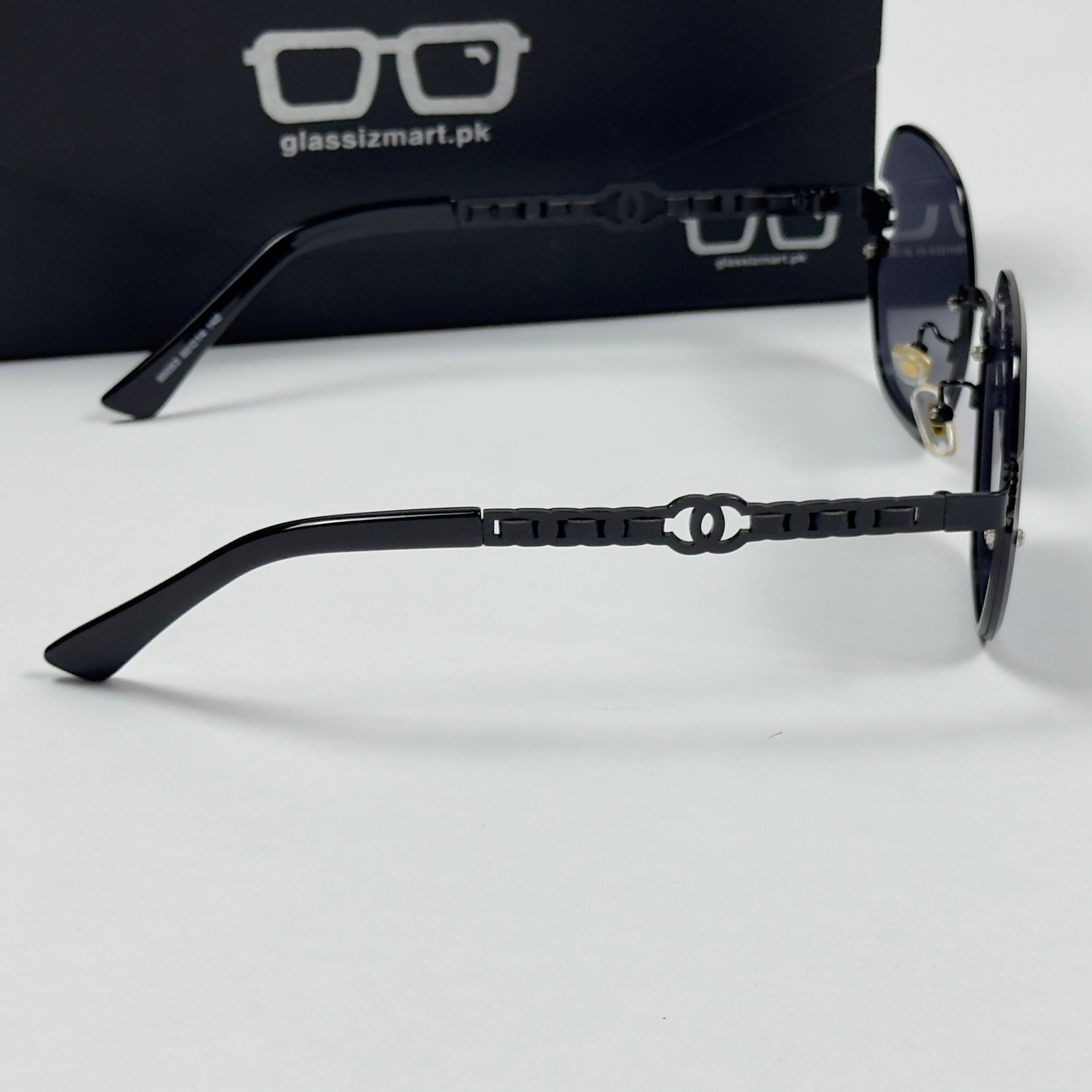 Chanel – 95053 – 60 – Black – Metal – Sunglasses – Ladies