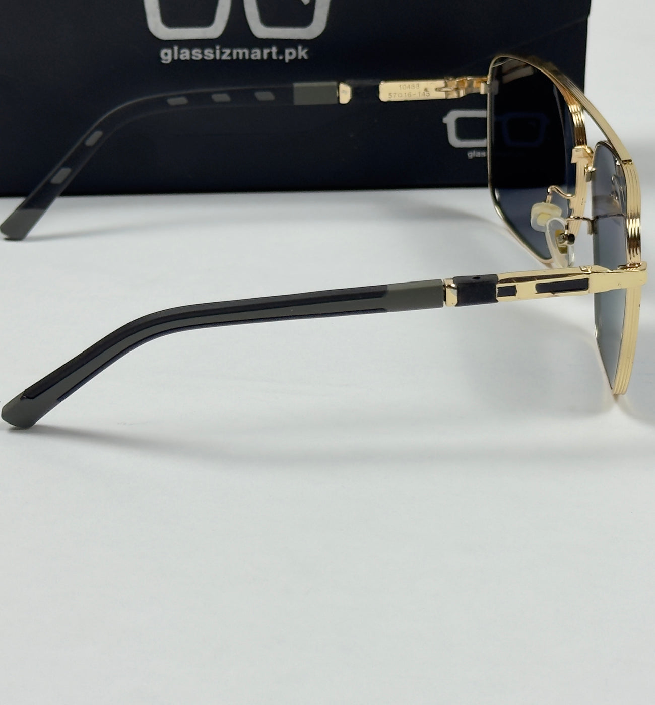 Dolce & Gabbana – 10488 – 57 – Golden Black – Metal – Sunglasses – Unisex