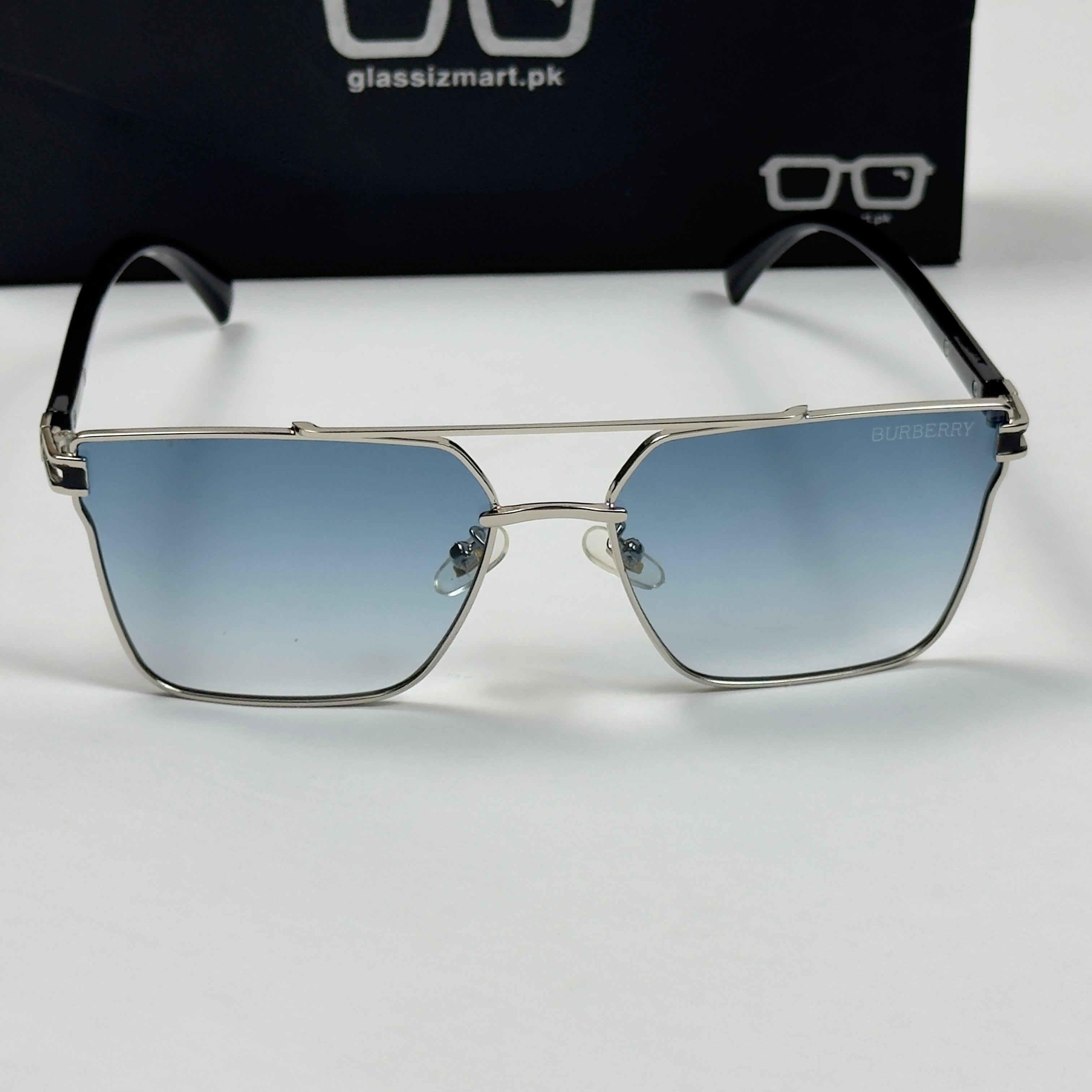 Burberry – 22088 – 64 – Silver Blue – Acetate – Sunglasses – Unisex