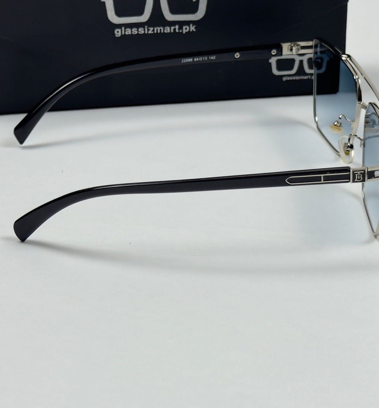 Burberry – 22088 – 64 – Silver Blue – Acetate – Sunglasses – Unisex