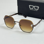 Chanel – 95053 – 60 – Brown – Metal – Sunglasses – Ladies
