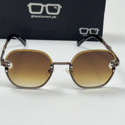 Chanel – 95053 – 60 – Brown – Metal – Sunglasses – Ladies