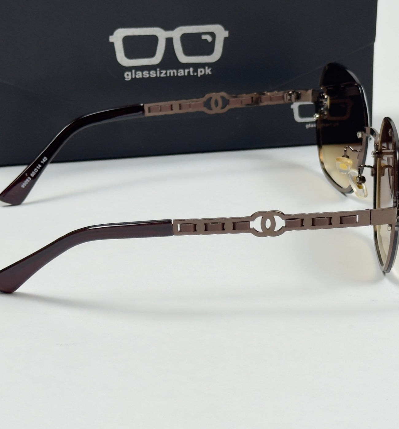 Chanel – 95053 – 60 – Brown – Metal – Sunglasses – Ladies