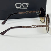 Chanel – 95053 – 60 – Brown – Metal – Sunglasses – Ladies