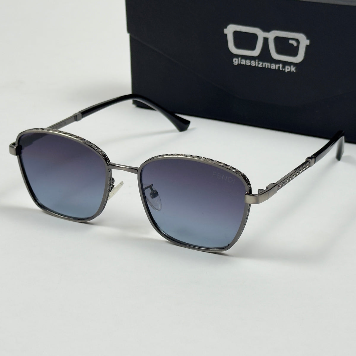 Fendi – 24669 - 56 – Grey Gradient - Metal - Sunglasses – Unisex -