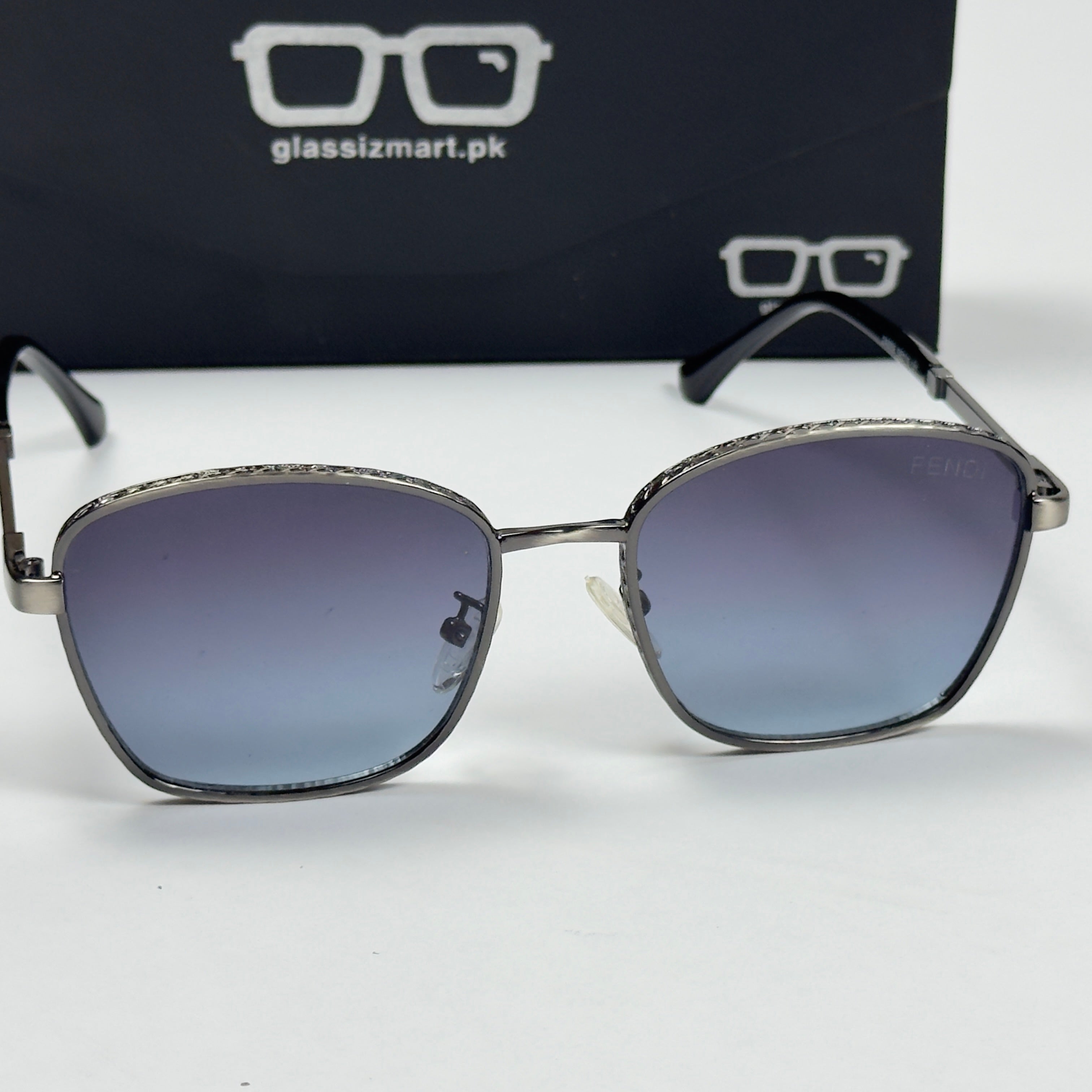 Fendi – 24669 - 56 – Grey Gradient - Metal - Sunglasses – Unisex -