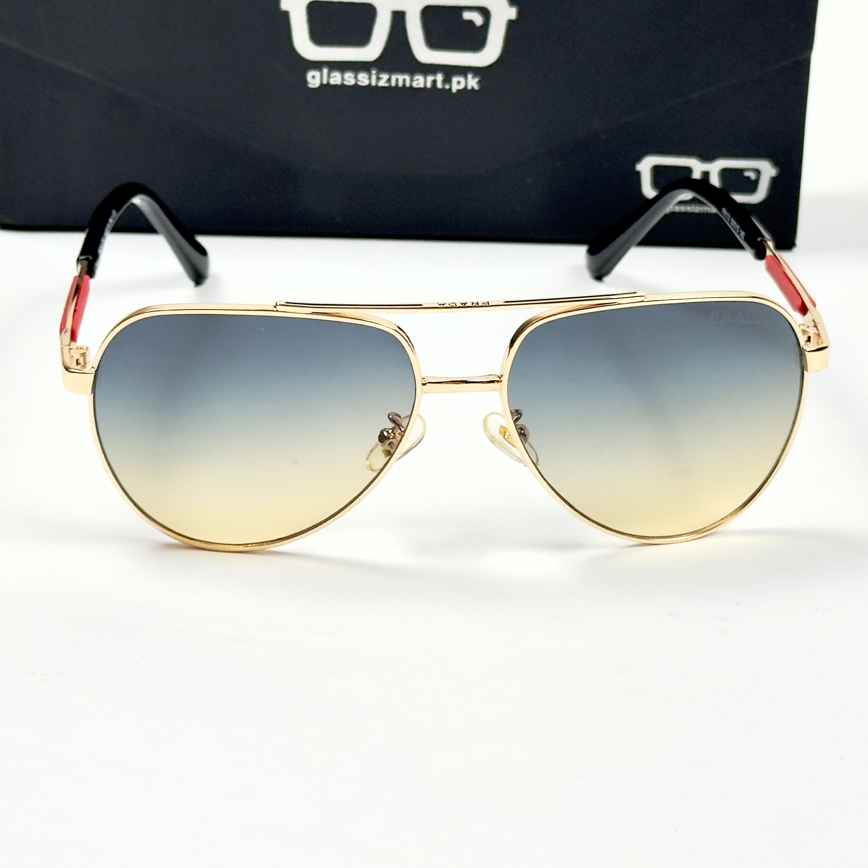 Prada – 112 - 59 – Golden Multi - Metal - Sunglasses – Unisex