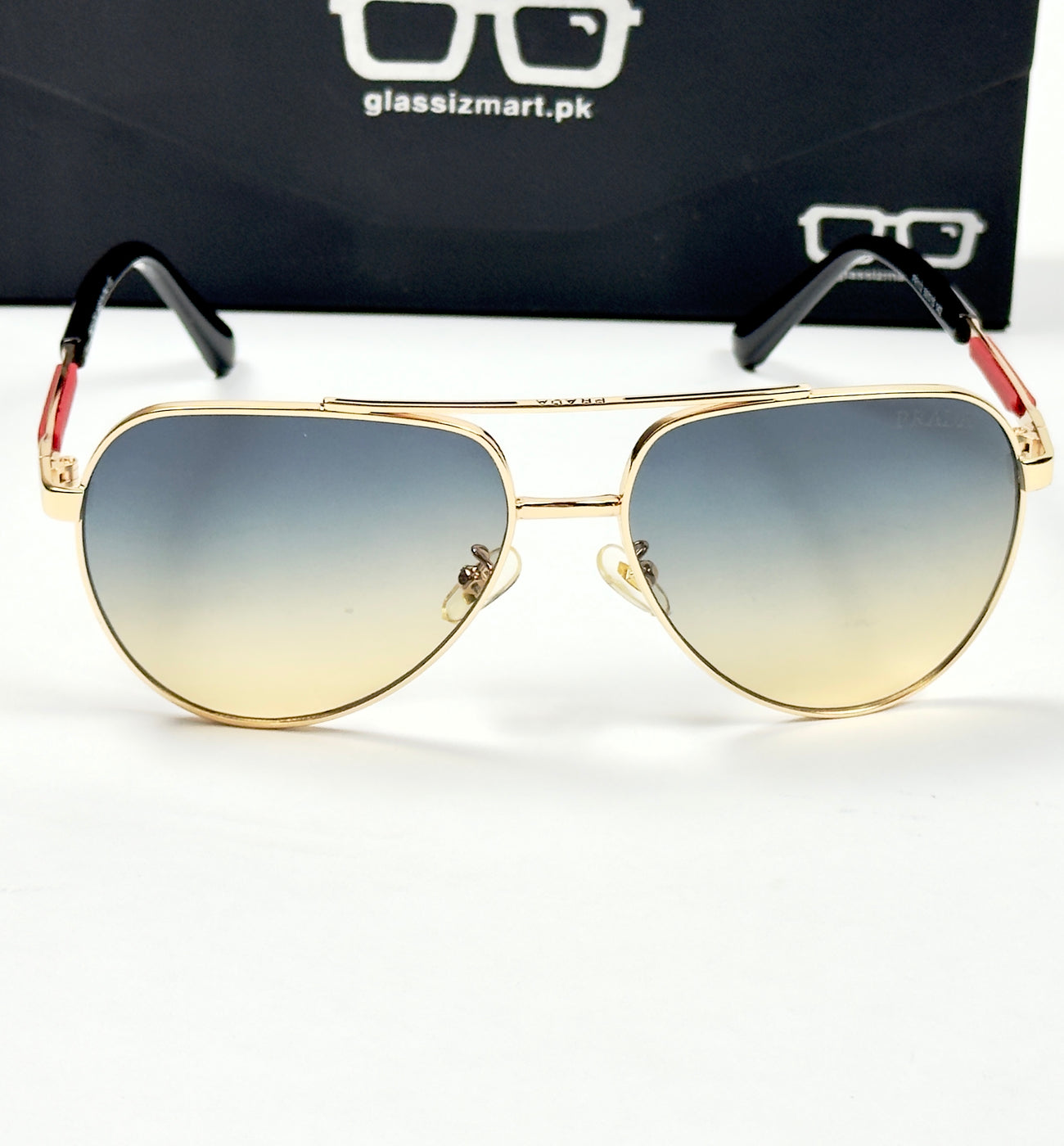 Prada – 112 - 59 – Golden Multi - Metal - Sunglasses – Unisex