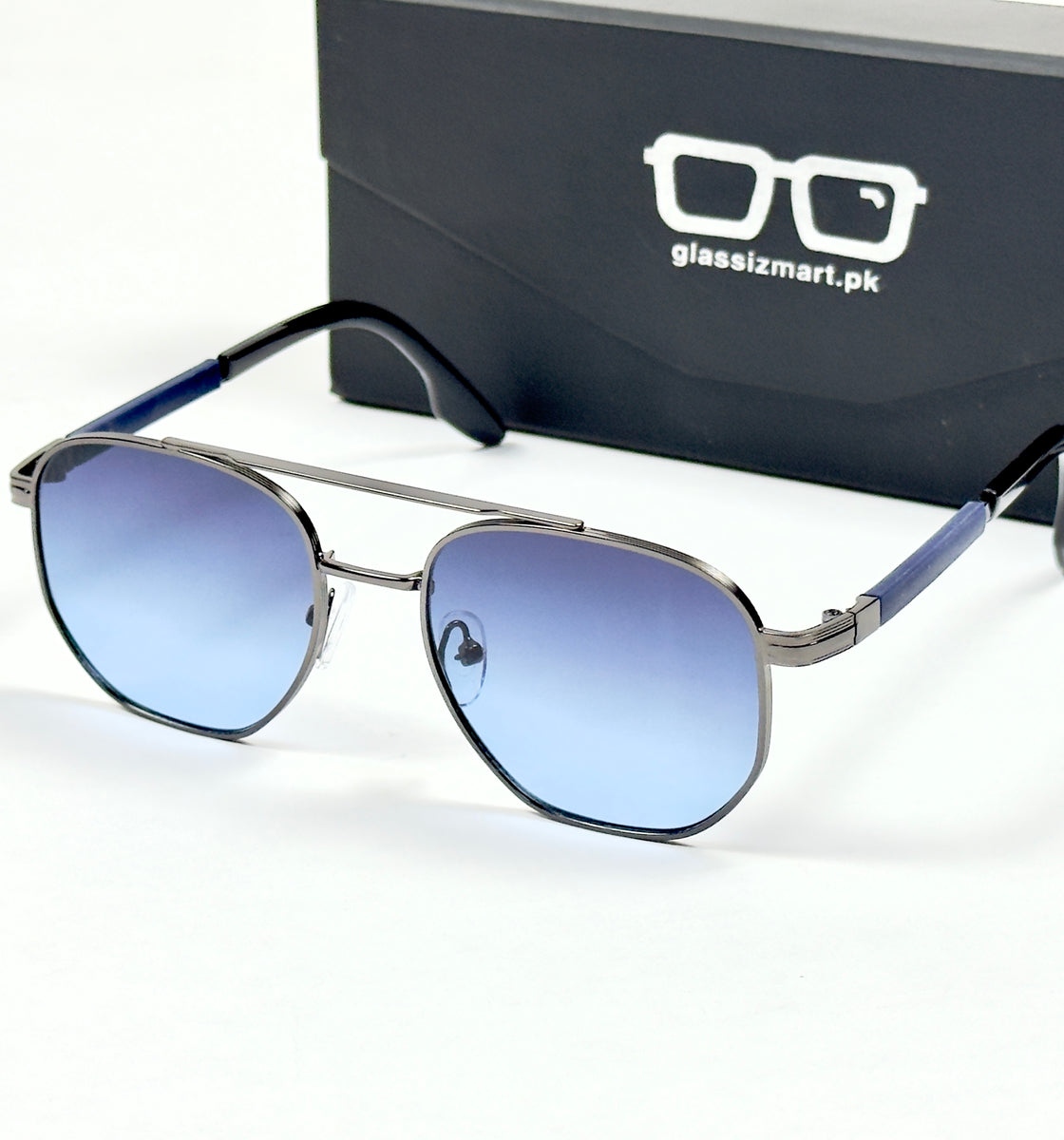 Louis Vuitton – 23004 – 64 – Grey Blue – Metal – Sunglasses – Unisex