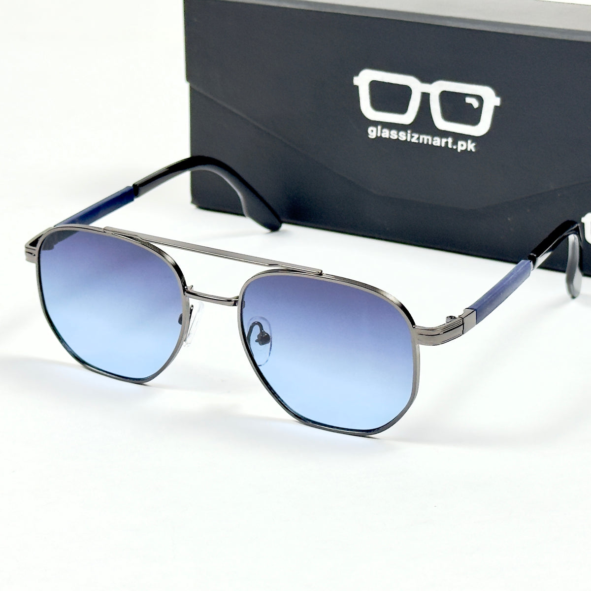 Louis Vuitton – 23004 – 64 – Grey Blue – Metal – Sunglasses – Unisex