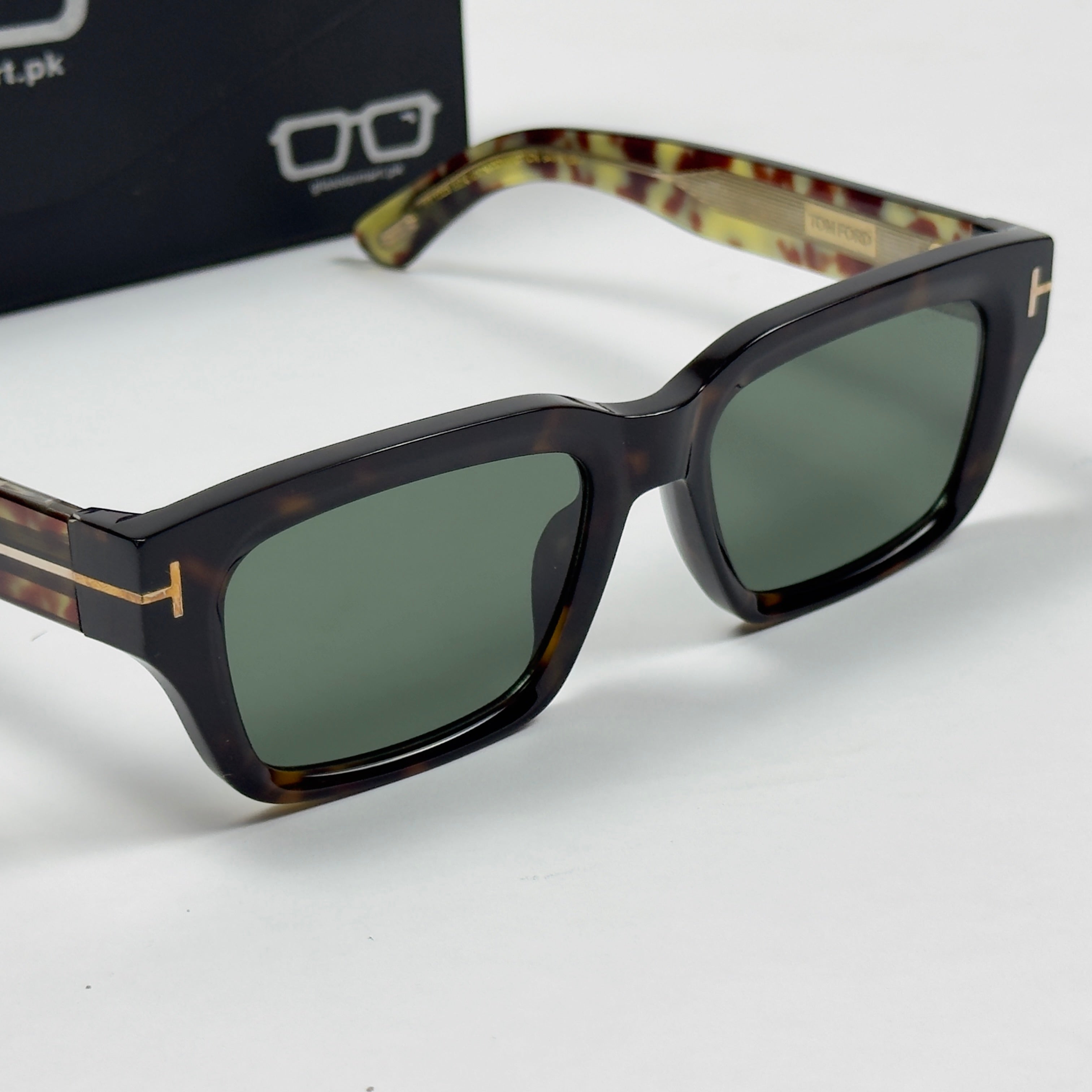 Tom Ford – 120S – 54 – Tortoise Green –  Acetate - Sunglasses – Unisex - Premium