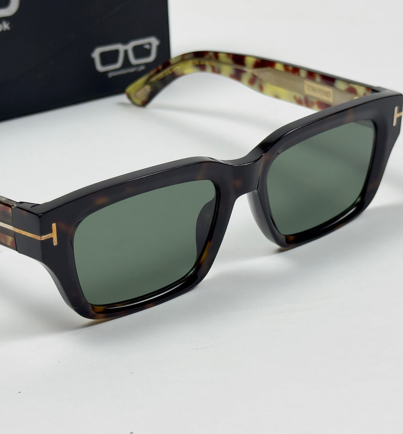 Tom Ford – 120S – 54 – Tortoise Green –  Acetate - Sunglasses – Unisex - Premium