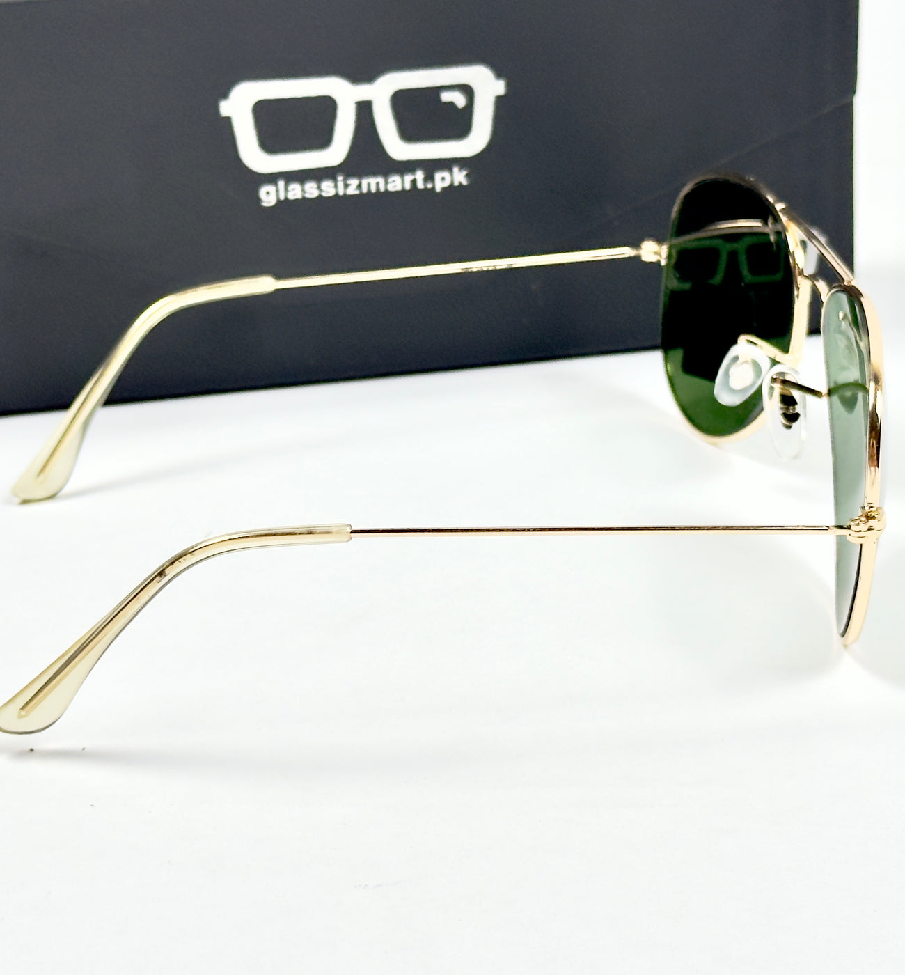 Rayban – 3026 – 62 – Golden Green – Metal – Sunglasses – Unisex