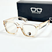 Moscot – P391 - 50 - Transparent Orange – Acetate – Optics - Unisex (Transition)