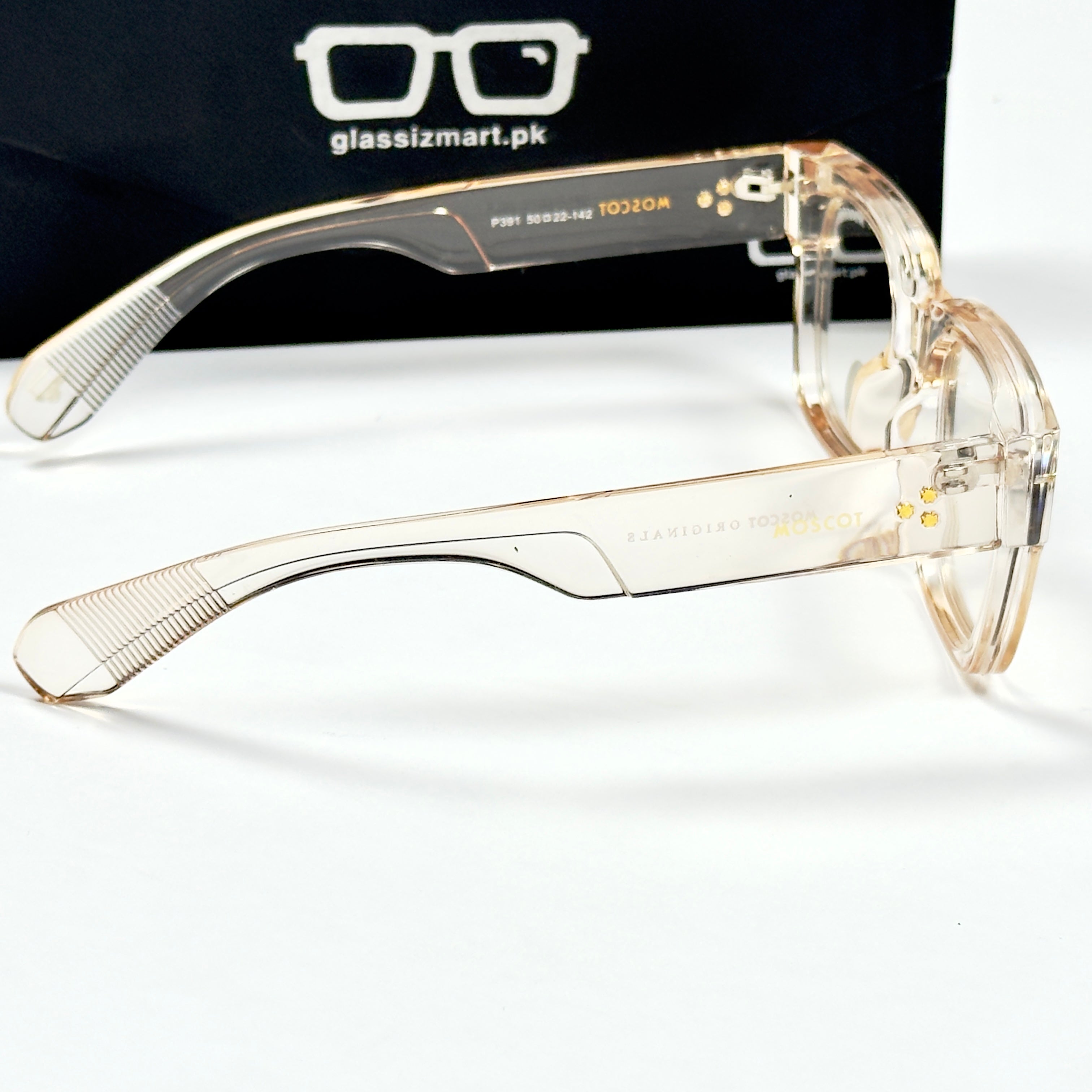Moscot – P391 - 50 - Transparent Orange – Acetate – Optics - Unisex (Transition)