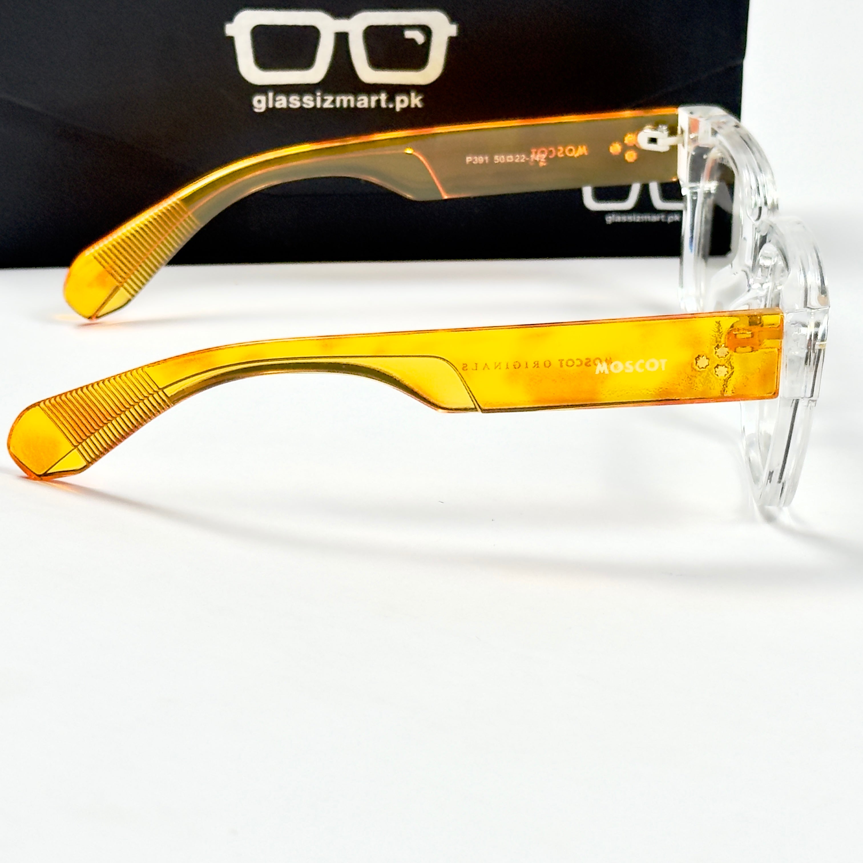 Moscot – P391 - 50 - Transparent Yellow – Acetate – Optics - Unisex (Transition)