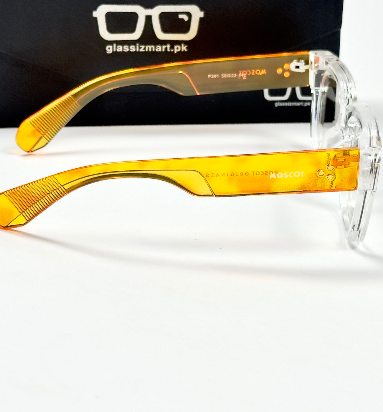 Moscot – P391 - 50 - Transparent Yellow – Acetate – Optics - Unisex (Transition)