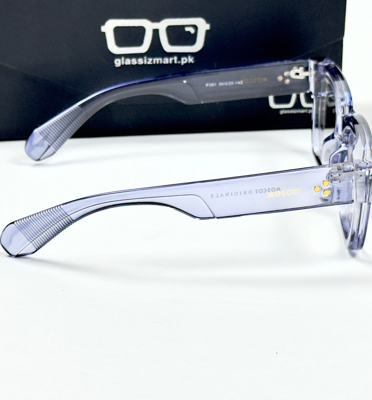 Moscot – P391 - 50 - Transparent Blue – Acetate – Optics - Unisex (Transition)