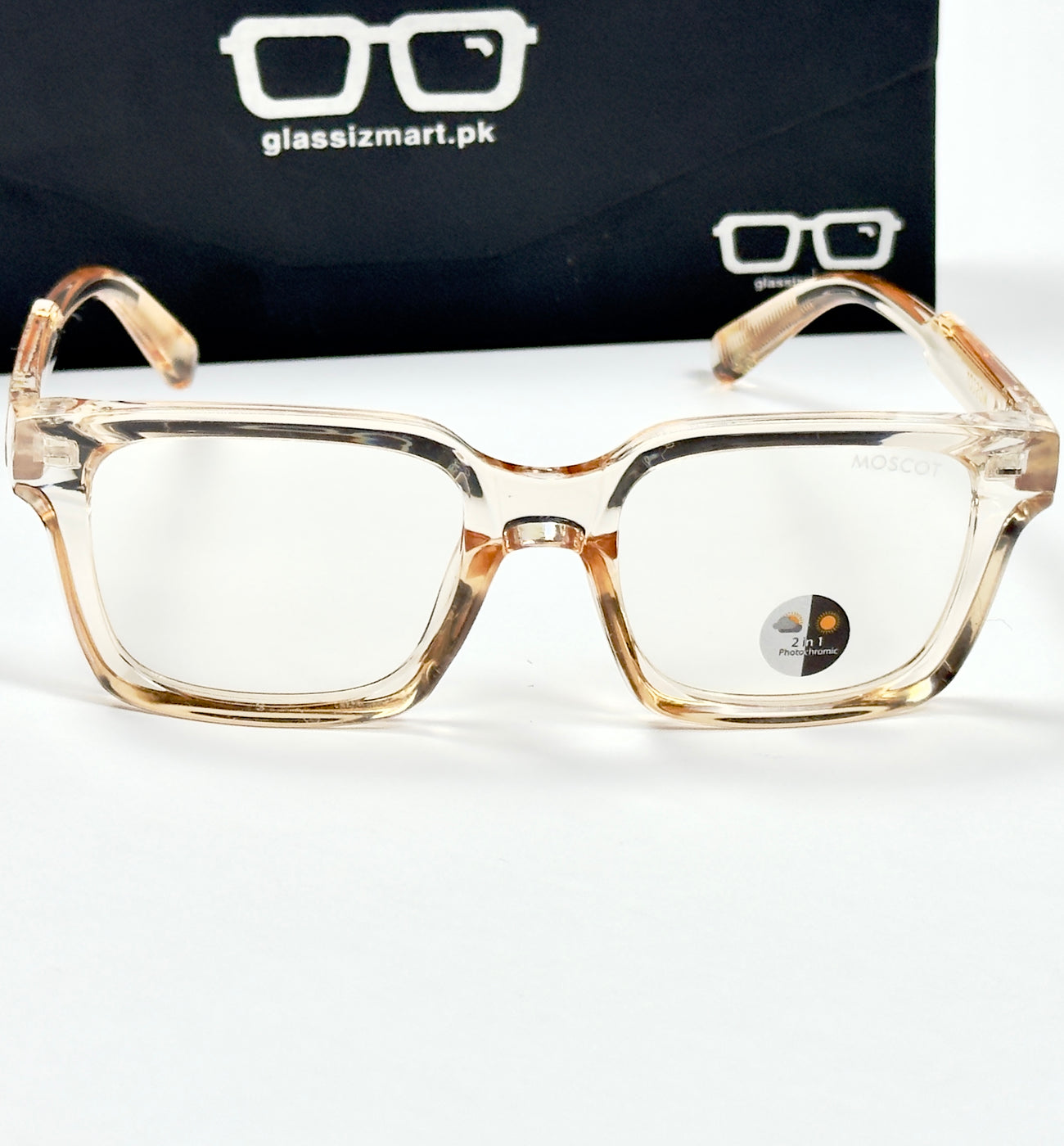Moscot – P318 - 50 - Transparent Orange – Acetate – Optics - Unisex (Transition)