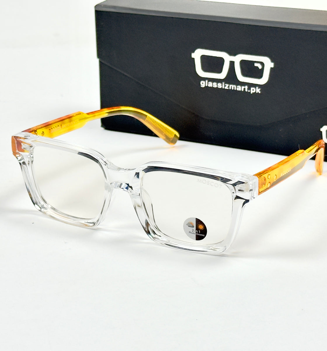 Moscot – P318 - 50 - Transparent Yellow – Acetate – Optics - Unisex (Transition)