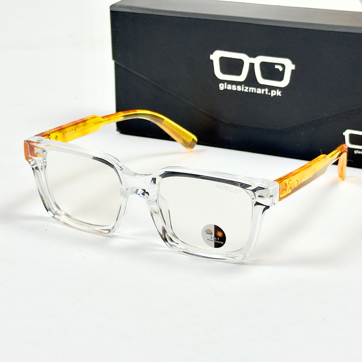 Moscot – P318 - 50 - Transparent Yellow – Acetate – Optics - Unisex (Transition)