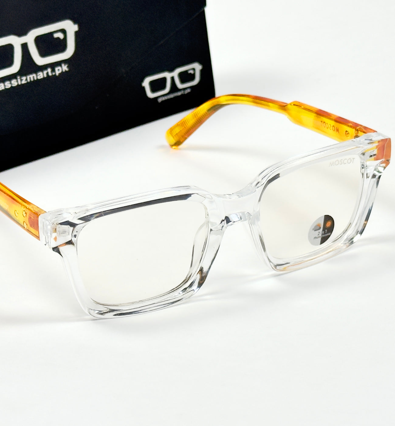 Moscot – P318 - 50 - Transparent Yellow – Acetate – Optics - Unisex (Transition)