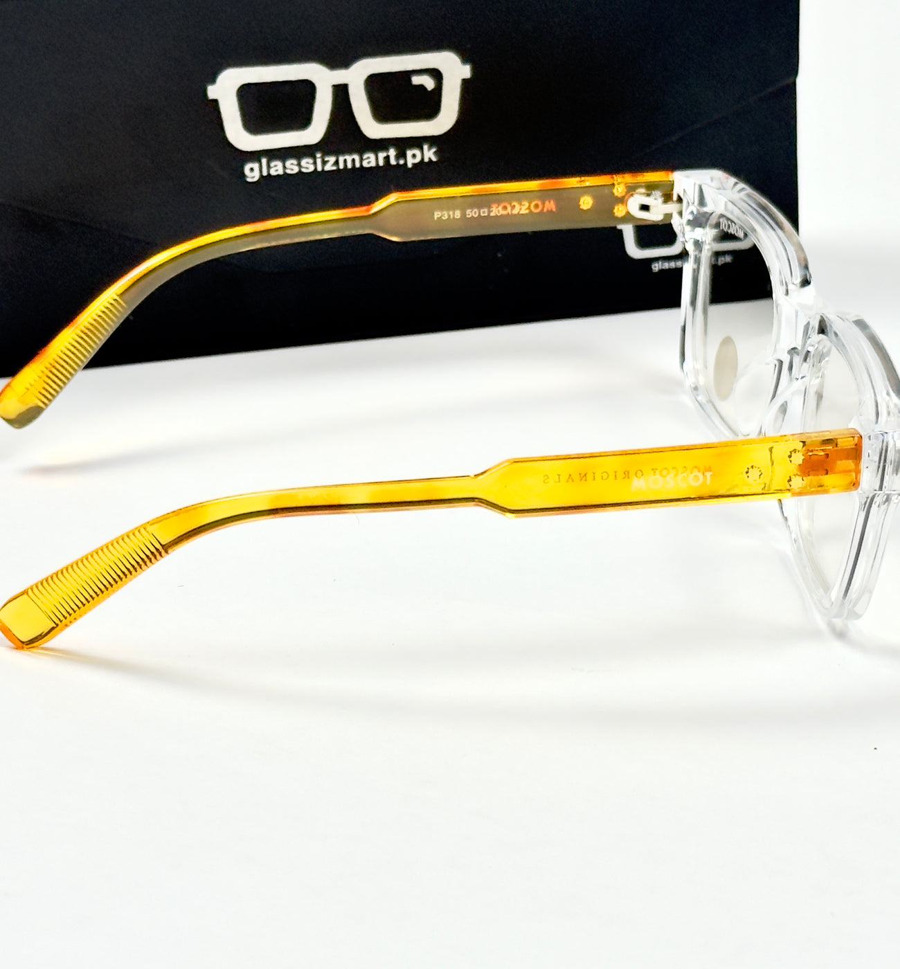 Moscot – P318 - 50 - Transparent Yellow – Acetate – Optics - Unisex (Transition)