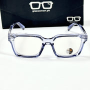 Moscot – P318 - 50 - Transparent Blue – Acetate – Optics - Unisex (Transition)