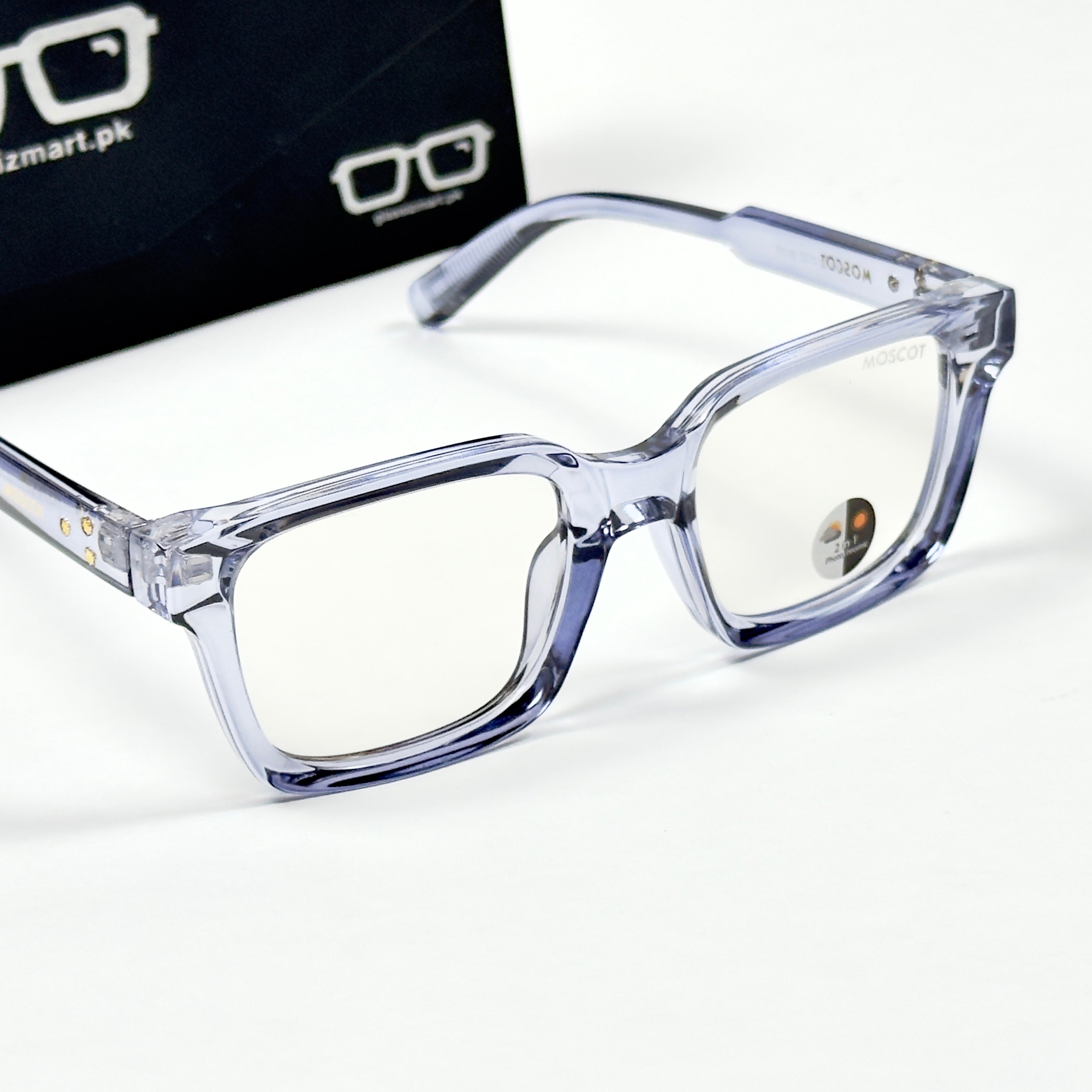 Moscot – P318 - 50 - Transparent Blue – Acetate – Optics - Unisex (Transition)