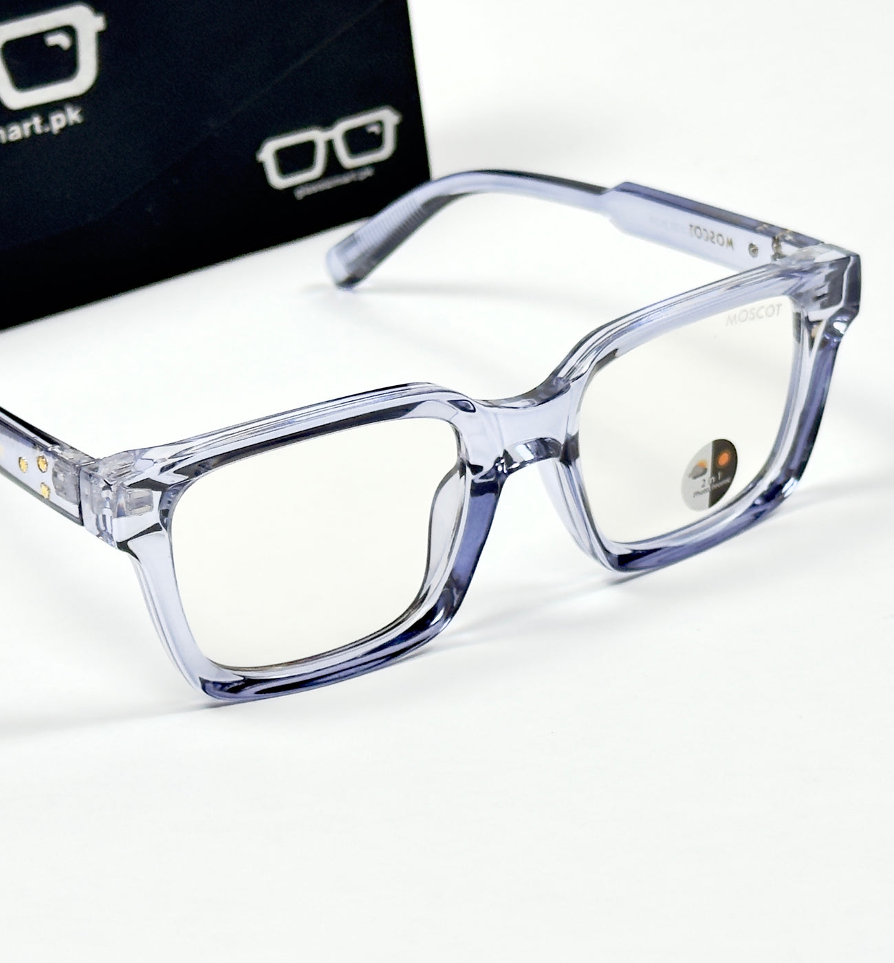 Moscot – P318 - 50 - Transparent Blue – Acetate – Optics - Unisex (Transition)
