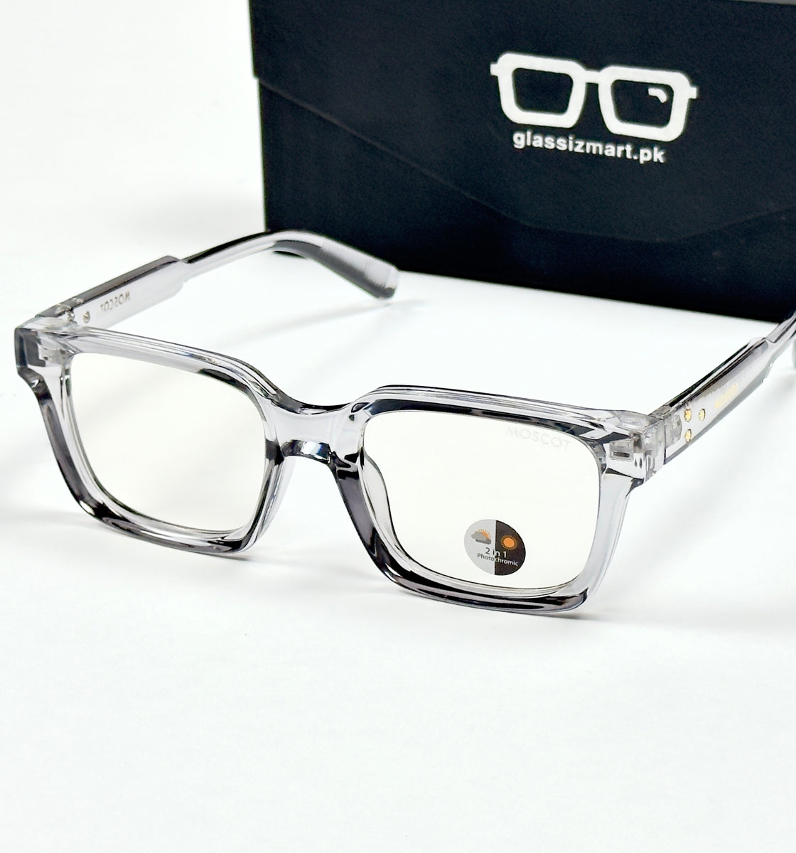 Moscot – P318 - 50 - Transparent Grey – Acetate – Optics - Unisex (Transition)