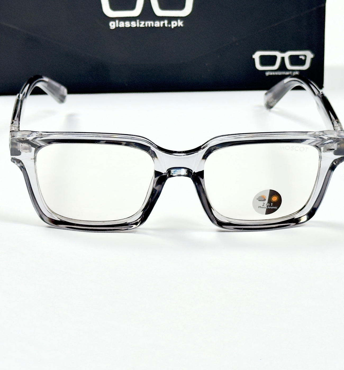 Moscot – P318 - 50 - Transparent Grey – Acetate – Optics - Unisex (Transition)