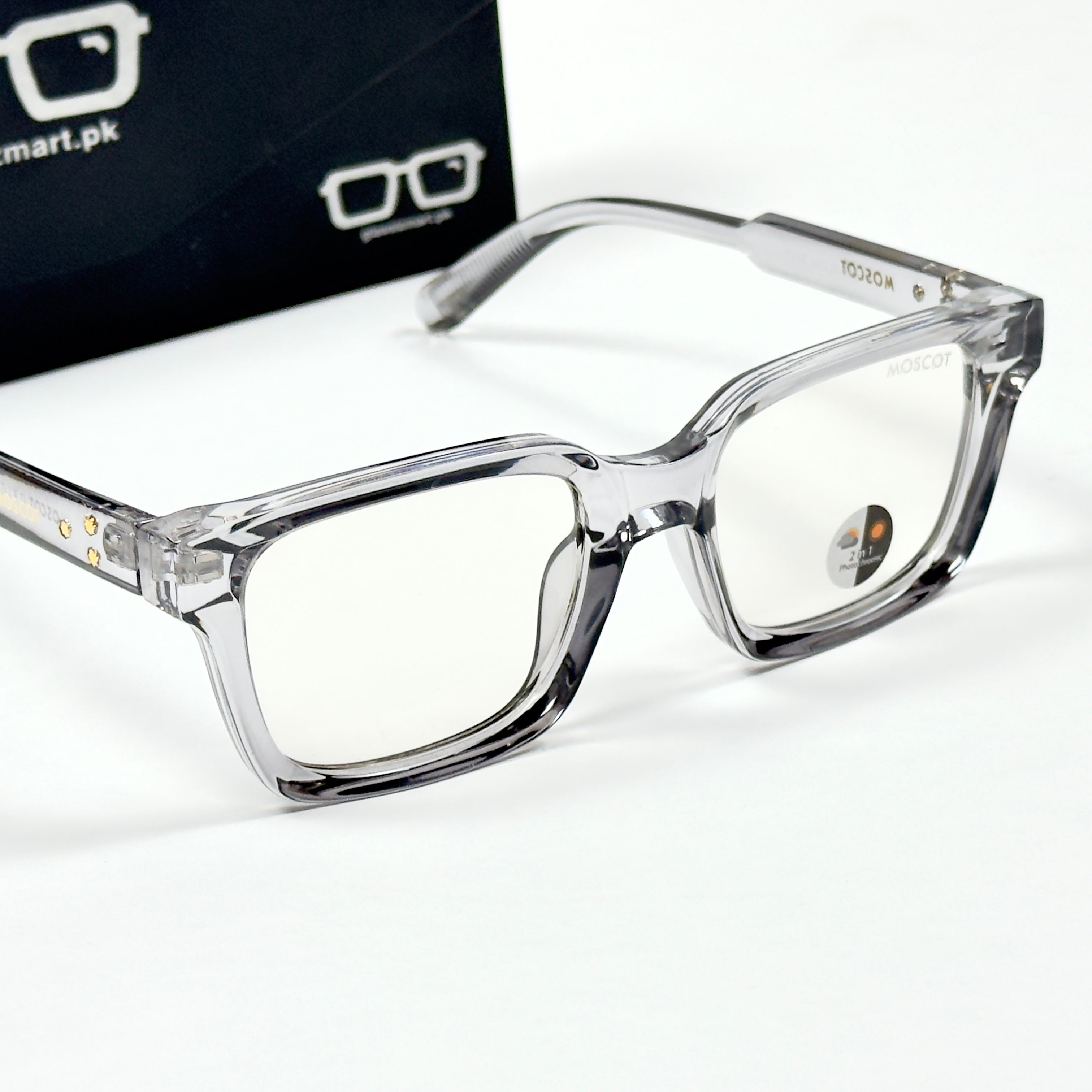 Moscot – P318 - 50 - Transparent Grey – Acetate – Optics - Unisex (Transition)