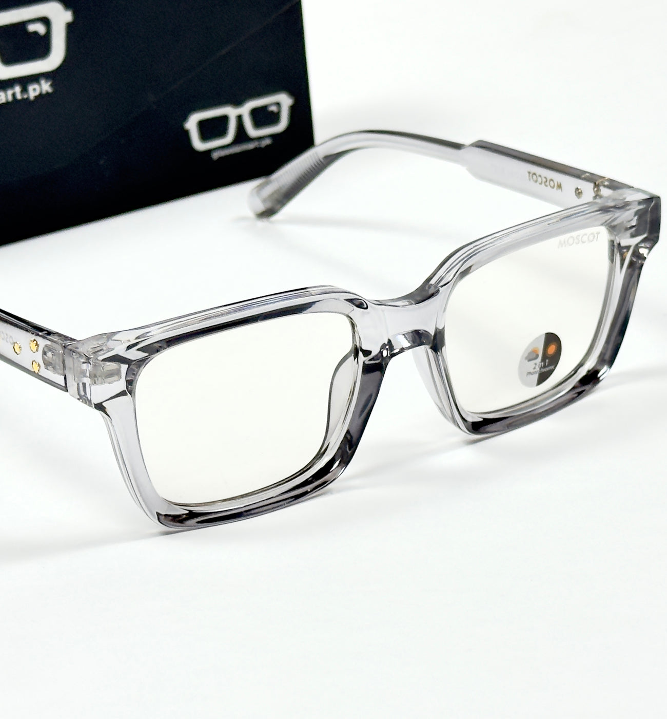 Moscot – P318 - 50 - Transparent Grey – Acetate – Optics - Unisex (Transition)