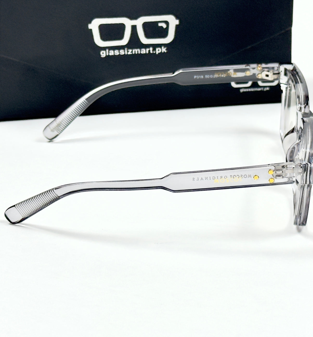 Moscot – P318 - 50 - Transparent Grey – Acetate – Optics - Unisex (Transition)