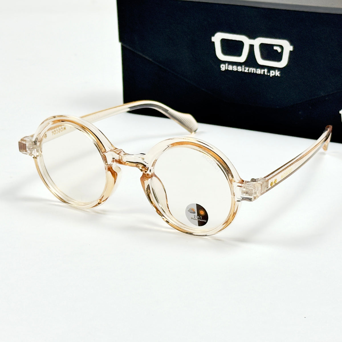 Moscot – P336 - 46 - Transparent Orange – Acetate – Optics - Unisex (Transition)