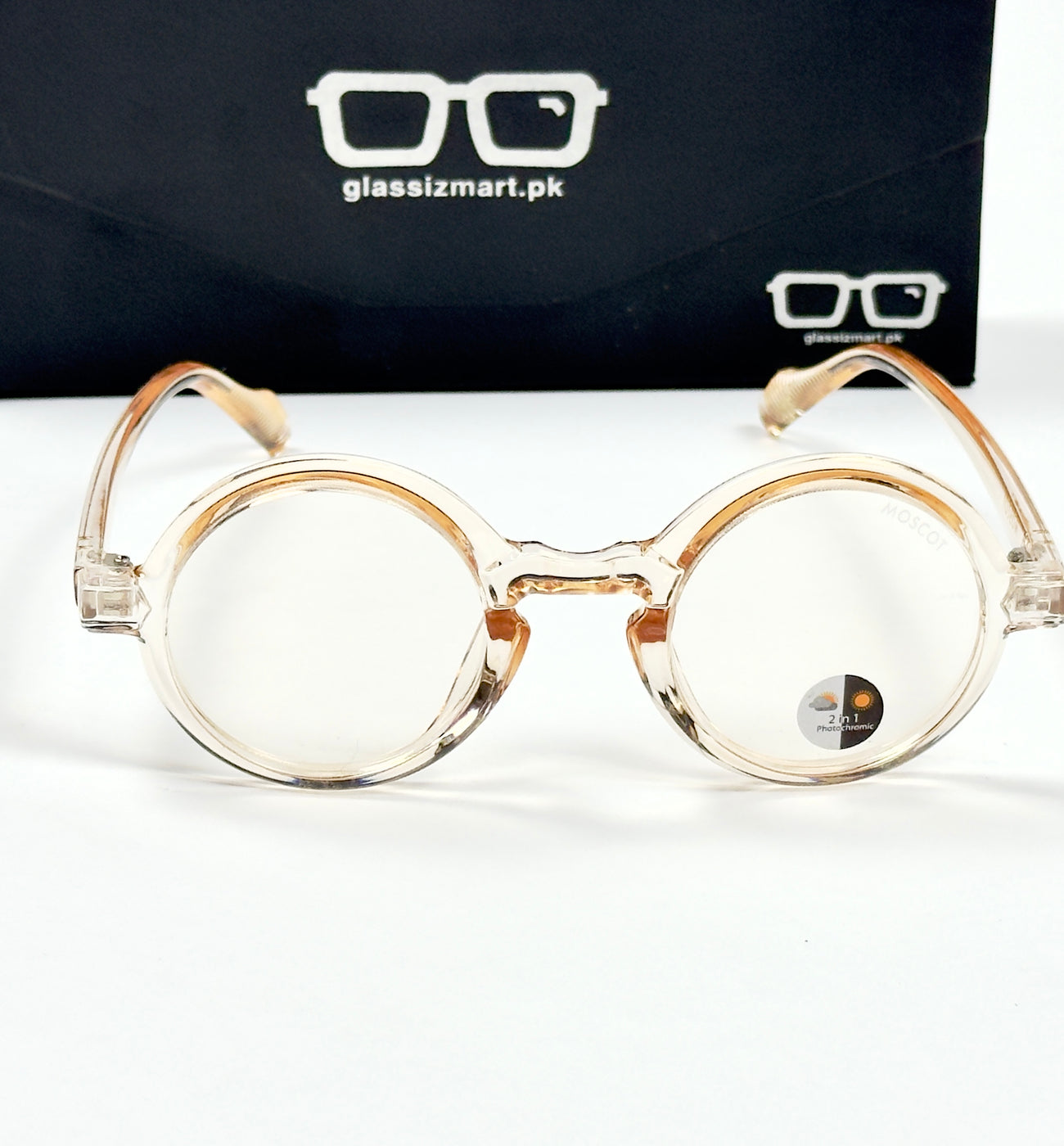 Moscot – P336 - 46 - Transparent Orange – Acetate – Optics - Unisex (Transition)