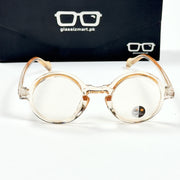 Moscot – P336 - 46 - Transparent Orange – Acetate – Optics - Unisex (Transition)