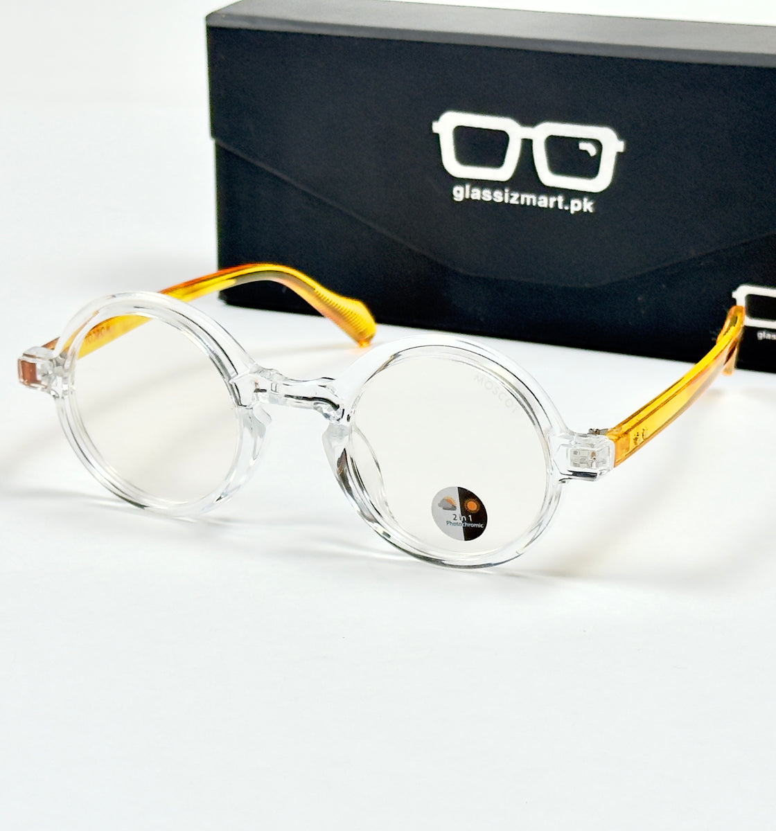 Moscot – P336 - 46 - Transparent Yellow – Acetate – Optics - Unisex (Transition)