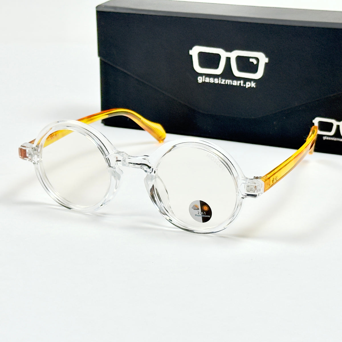 Moscot – P336 - 46 - Transparent Yellow – Acetate – Optics - Unisex (Transition)