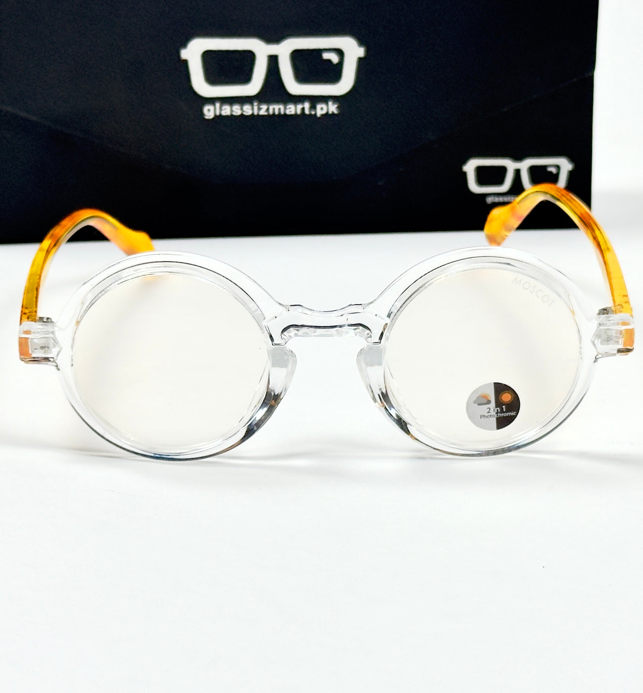 Moscot – P336 - 46 - Transparent Yellow – Acetate – Optics - Unisex (Transition)