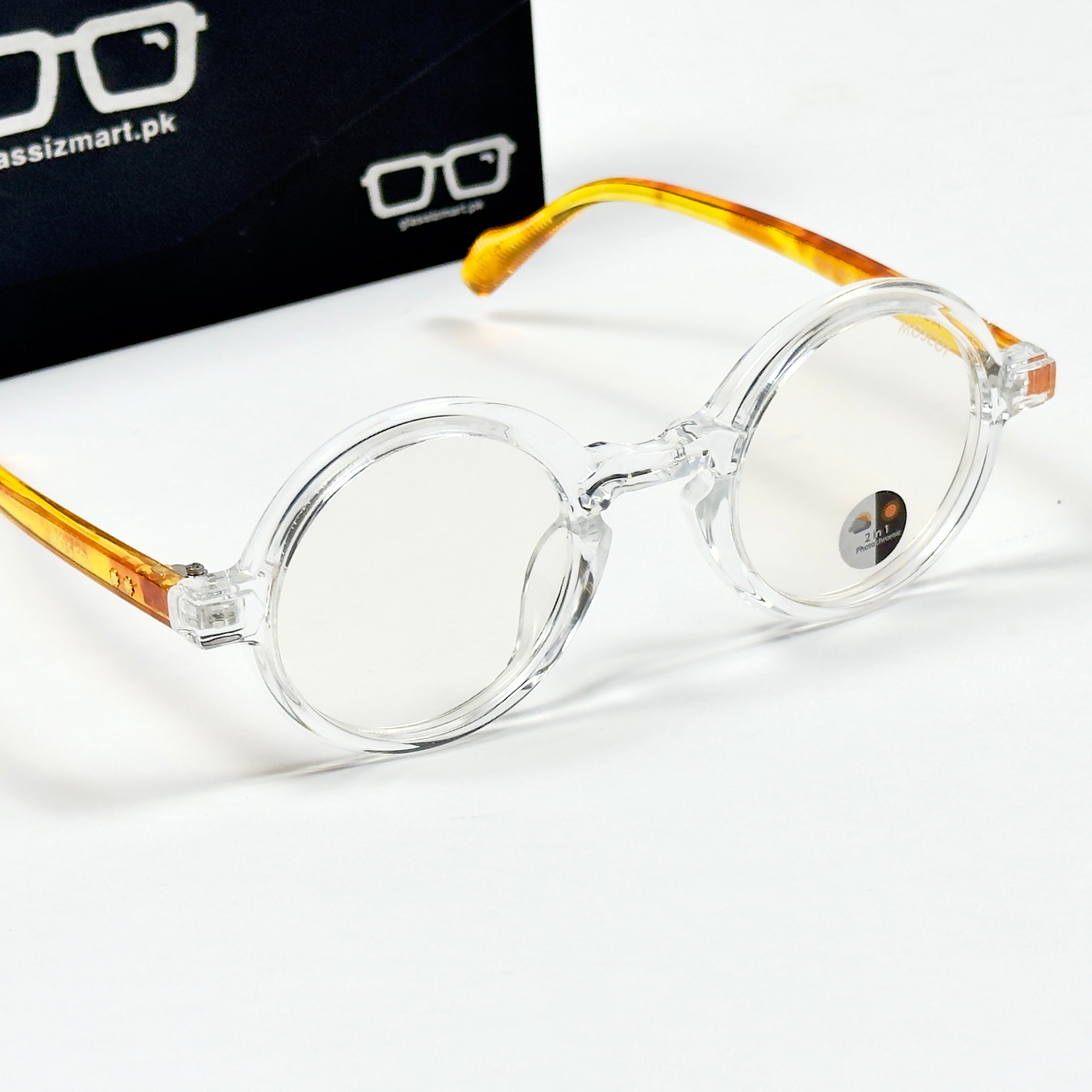 Moscot – P336 - 46 - Transparent Yellow – Acetate – Optics - Unisex (Transition)