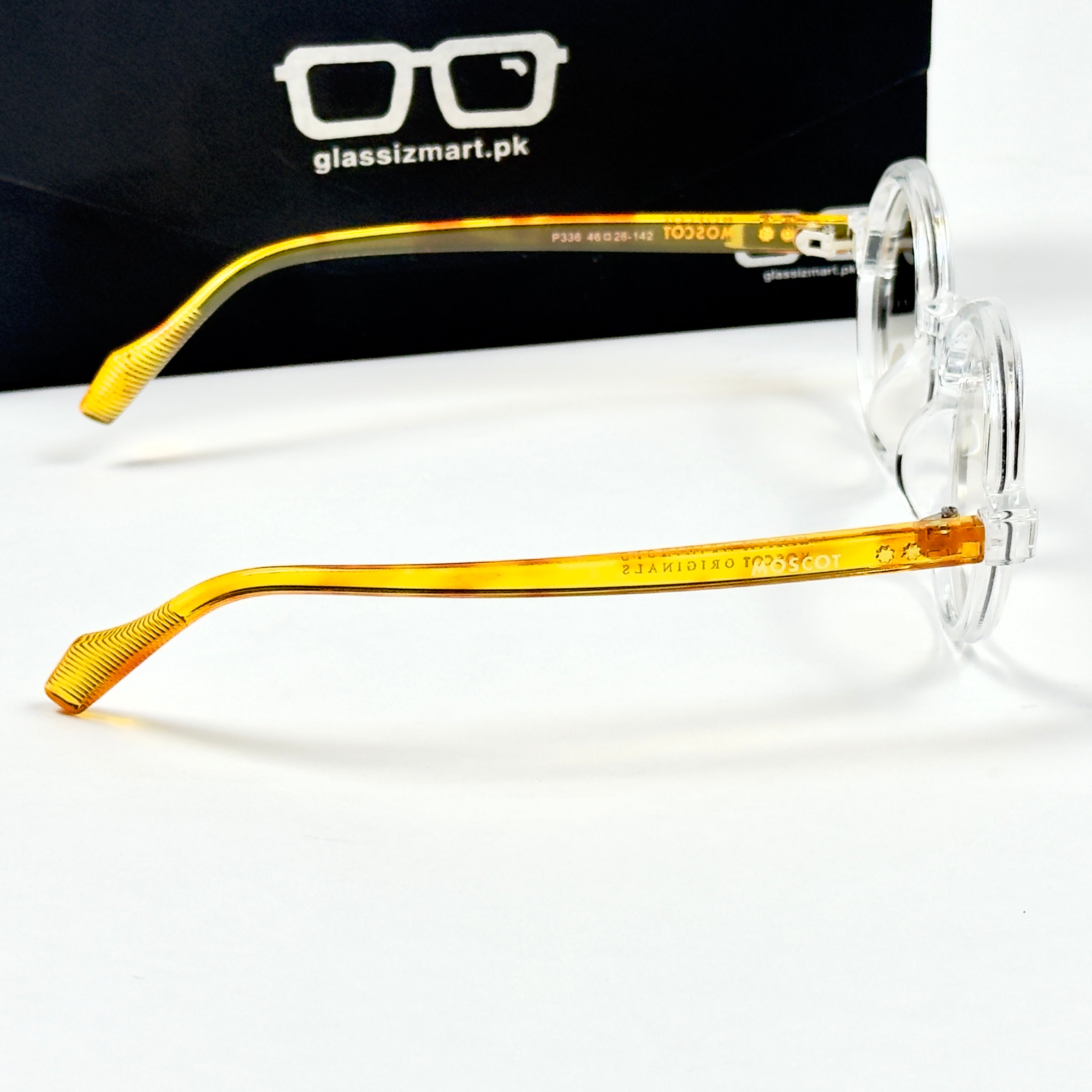 Moscot – P336 - 46 - Transparent Yellow – Acetate – Optics - Unisex (Transition)