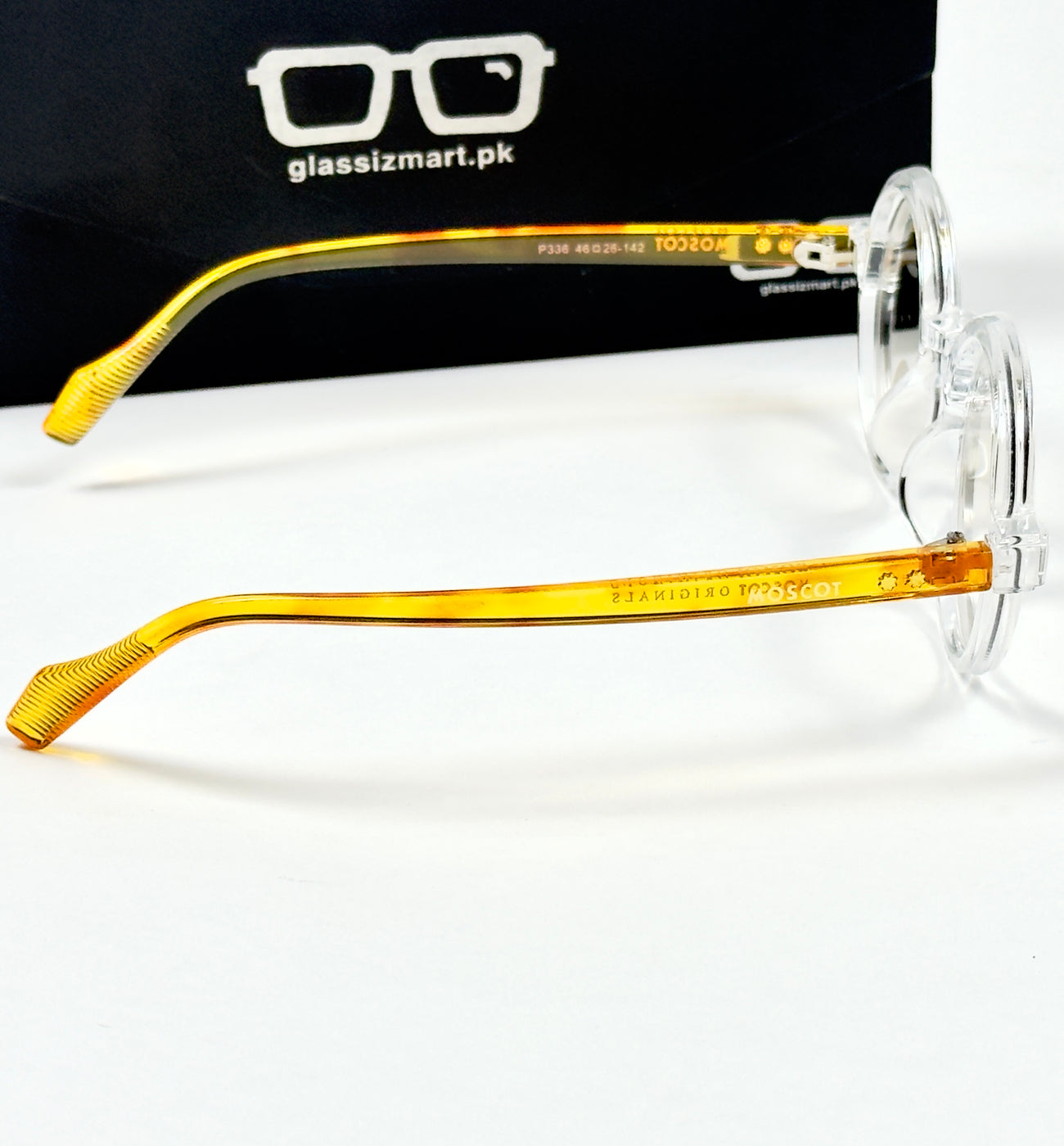 Moscot – P336 - 46 - Transparent Yellow – Acetate – Optics - Unisex (Transition)