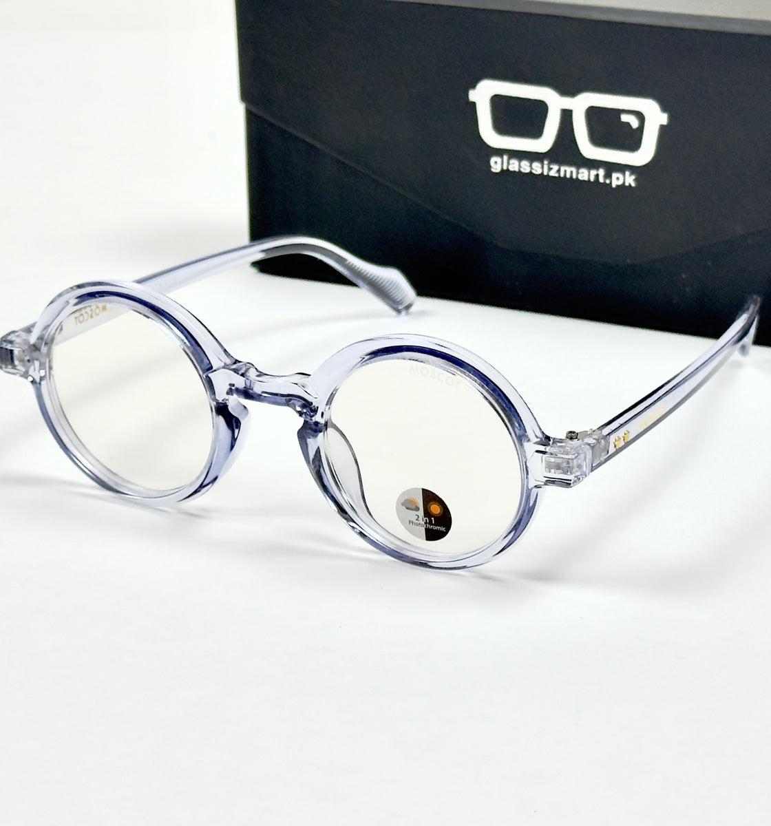 Moscot – P336 - 46 - Transparent Blue – Acetate – Optics - Unisex (Transition)
